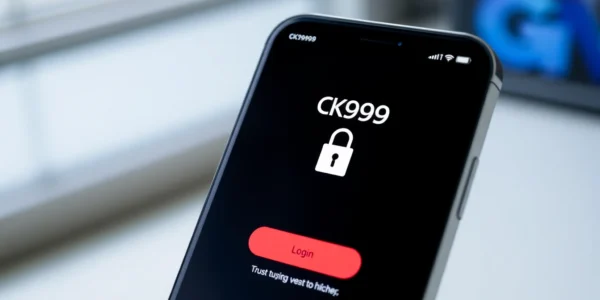 Secure CK999 login screen on smartphone highlighting easy access to casino and betting features for quick user sign-in