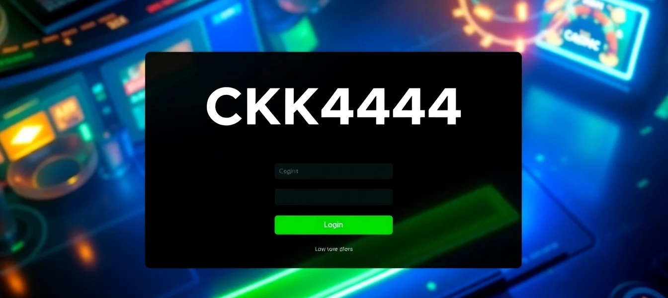 Efficient ck4444 com login interface on a sleek device display highlighting seamless user access and vibrant gaming visuals for online bettors.