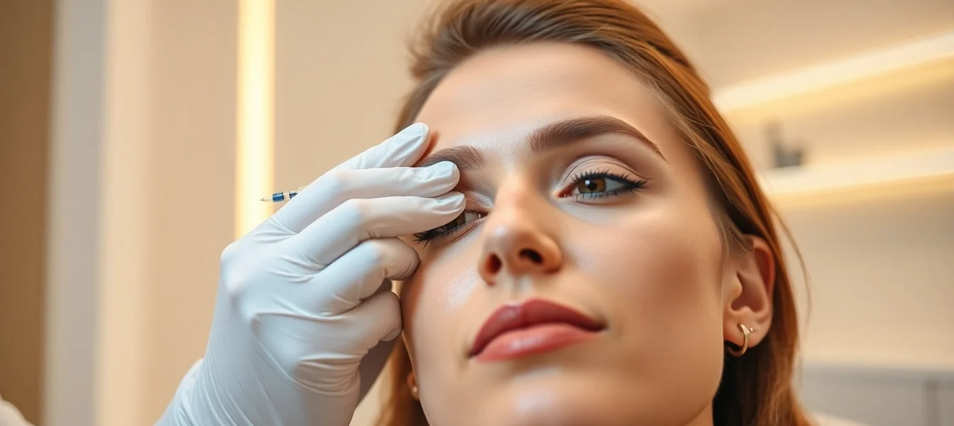 Botox treatment in Zurich performed by an expert doctor to smooth facial wrinkles with fine needles, emphasizing safety and precision.