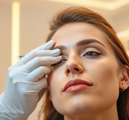 Botox treatment in Zurich performed by an expert doctor to smooth facial wrinkles with fine needles, emphasizing safety and precision.