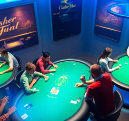 Join top Pokerbros clubs with engaged players in a vibrant, digital poker setting, emphasizing community and high-stakes action.