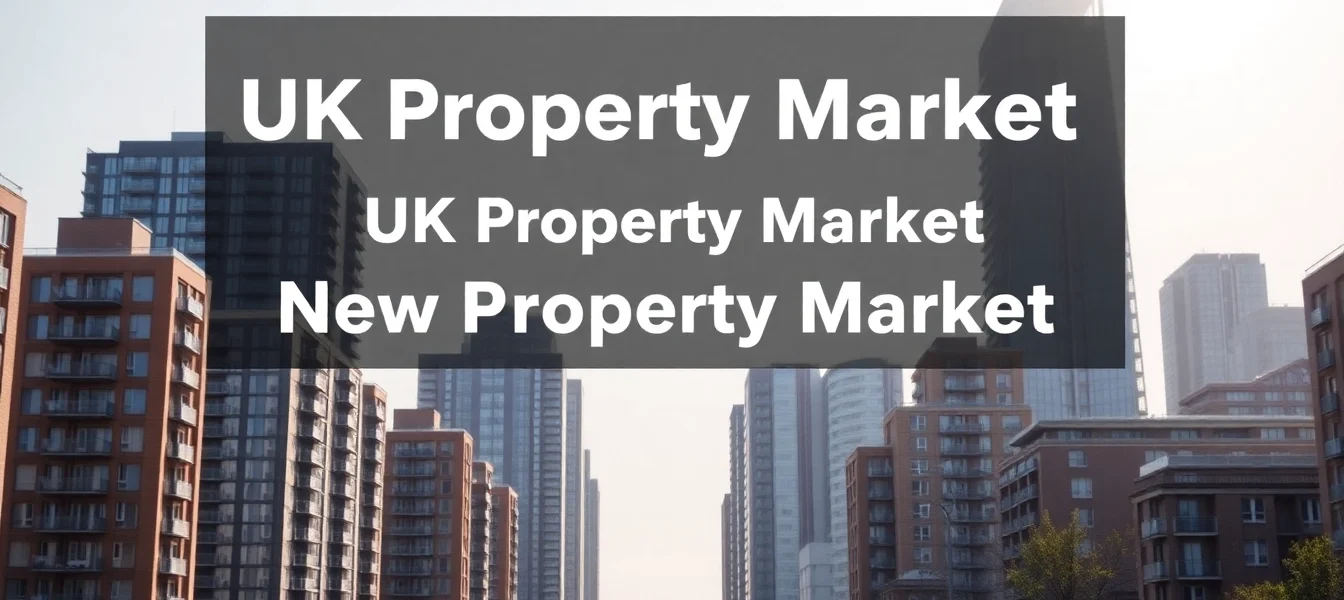 Illustration of UK Property Market showing rising property prices and investment opportunities
