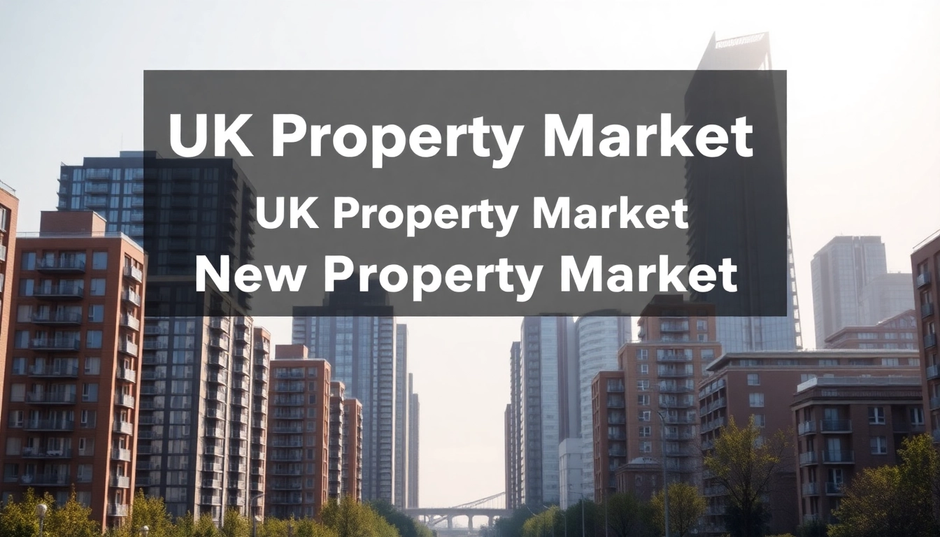 Illustration of UK Property Market showing rising property prices and investment opportunities