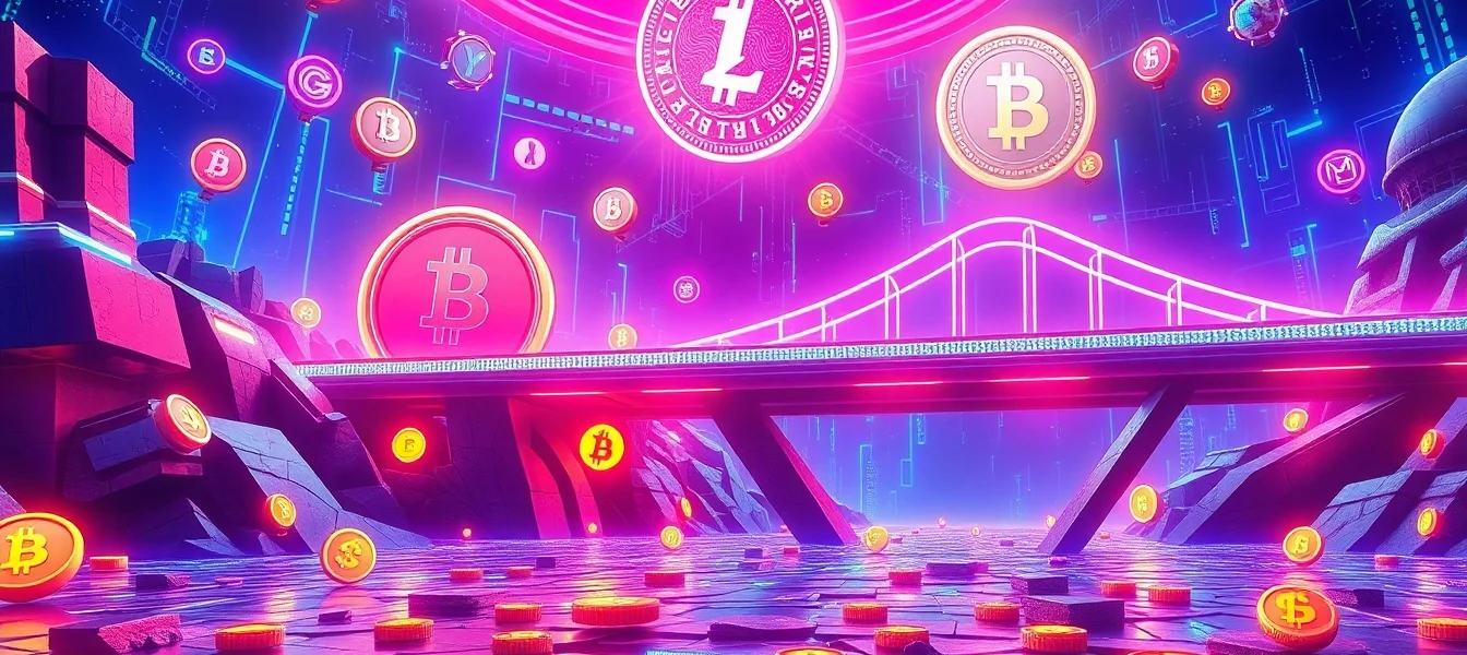 Buy APORK Token with vibrant crypto visuals showcasing GambleFi features and multi-chain bridges