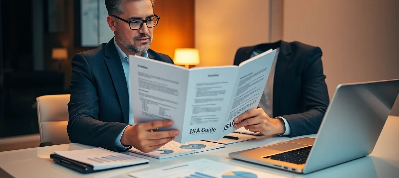 Expert reviewing an ISA Guide to help users optimize their investment options effectively