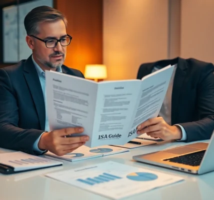 Expert reviewing an ISA Guide to help users optimize their investment options effectively