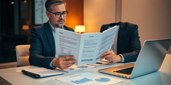 Expert reviewing an ISA Guide to help users optimize their investment options effectively