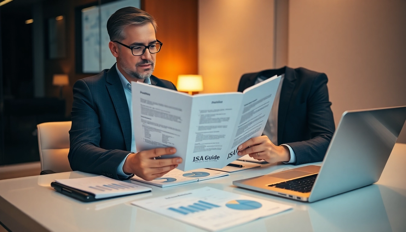 Expert reviewing an ISA Guide to help users optimize their investment options effectively