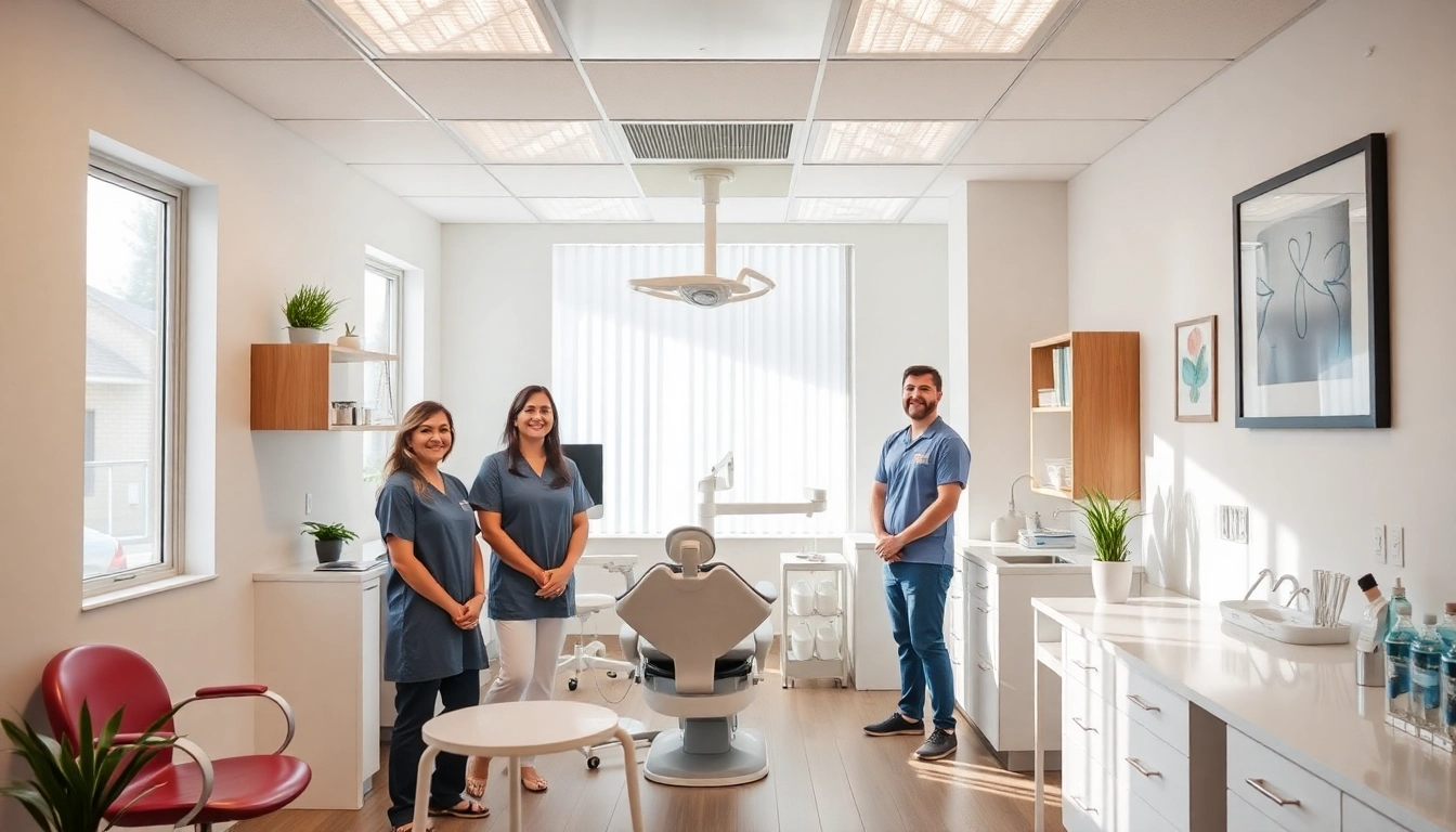 Ventura Bright Dental team providing friendly dental care in a warm, modern clinic environment