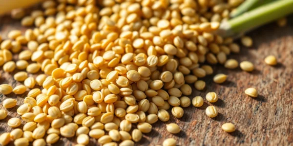 High-quality fennel seeds showcased with detailed texture, highlighting freshness and aromatic